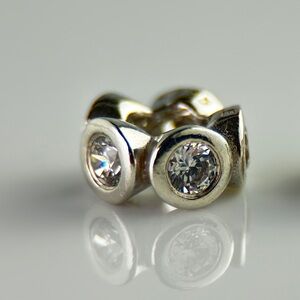 Pandora‎ Lights Clear CZ Sterling Silver Spacer Charm 790226CZ Retired